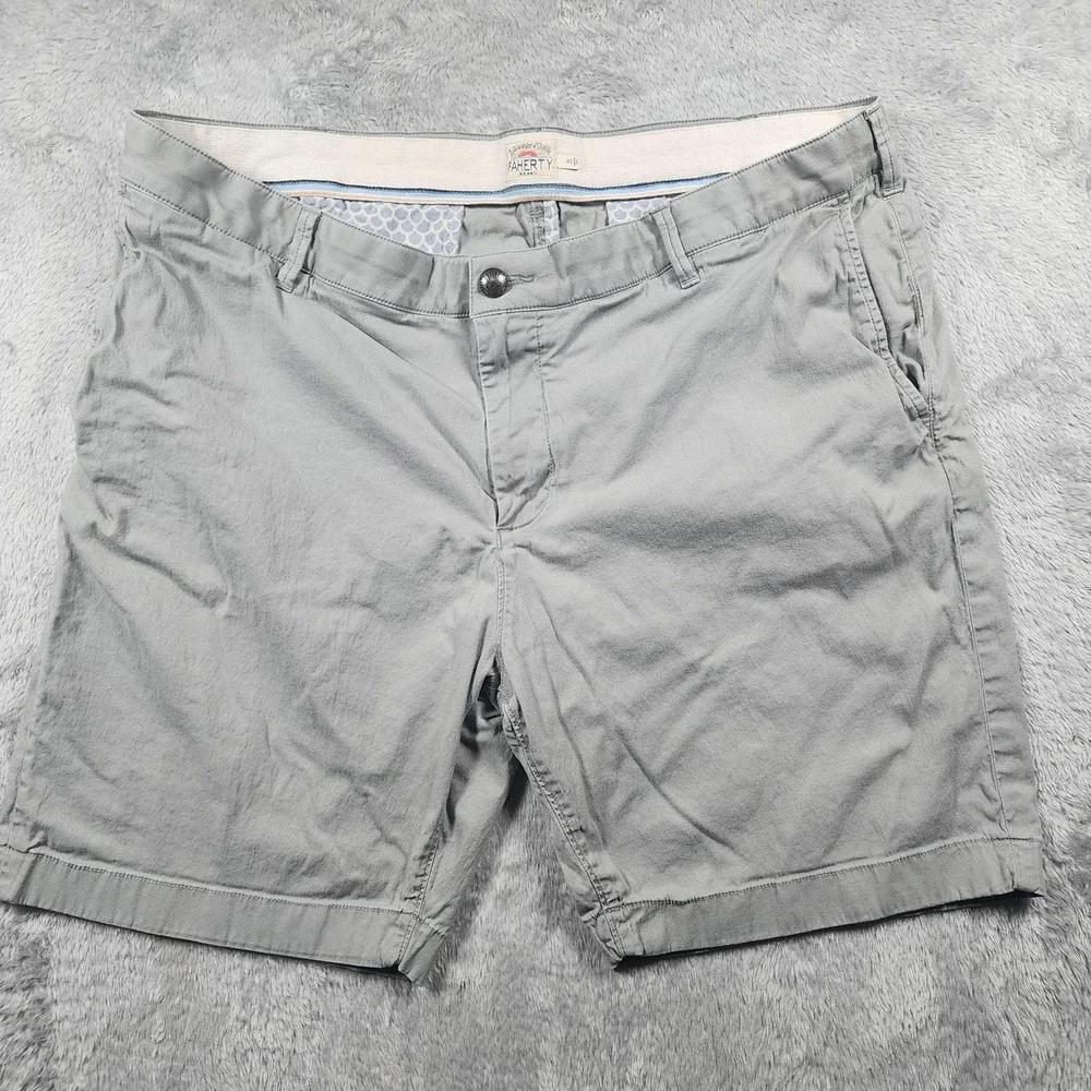 Faherty Shorts Mens 40 Gray‎ 9